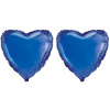 FLEXMETAL Balón fóliový – srdce, modré, valentín/svadba, 48 cm, 2 ks 8595596328123