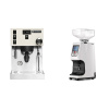 Rancilio Silvia PRO X, bílá + Eureka Atom 60, white