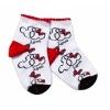 Baby Nellys Bavlnené ponožky Minnie Love biele