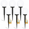 Solárna zapichovacia záhradná lampa - Set 6x LED záhradná lampa solárna biela guľa 10 (Set 6x LED záhradná lampa solárna biela guľa 10)
