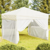 Skladací párty stan so stenami, krémový, 3 x 3 m