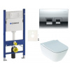 Siko Cenově zvýhodněný závěsný WC set Geberit do lehkých stěn / předstěnová montáž+ WC Geberit Smyle GESSMD35