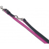 Nobby Pacific kožené vodítko ružové lemovanie S-M 200cm / 14mm