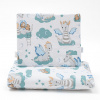New Baby Obojstranný Set Velvet/Bavlna Do Kočíka Dráčik