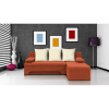 Signal Rozkladacia rohová sedačka VALERIE Oranžová Biela