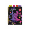 Coolpack Zápisník špirálový A5 so záložkami Stitch Black