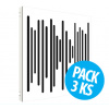 Vicoustic VicPattern Ultra Wavewood Matte White, pack 3 ks (Absorbér, Diffuser / Panel VicPattern Ultra Wavewood je jedným z popredných riešení, ktoré spoločnosť Vicoustic ponúka.)
