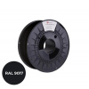 Tisková struna (filament) C-TECH PREMIUM LINE, PLA, dopravní černá, RAL9017, 1,75mm, 1kg