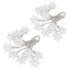 Platinium Svetelná LED reťaz 10 diód, kovové vločky, 1,6 m, teplá biela sada 2 ks