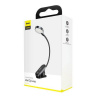 Baseus Baseus Home Comfort Reading Mini Clip Lamp + charing cable, 400 mAh, 4000K, 3W Dark Gray (DGRAD-0G)