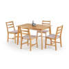 Halmar Jedálenská zostava Cordoba, stôl + 4 stoličky, svetlý dub