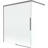 Mexen Rox paraván na vaňu, 2-krídlový posuvný 120 x 150 cm, transparentný, gun metal - 8C9-120-003-95-00