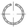 TOOLCRAFT TO-5435397 rozperný poistný krúžok 7 mm DIN 7993 pružinová ocel 500 ks; TO-5435397