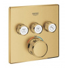 Grohe GROHTHERM SMARTCONTROL podomítková termostatická baterie, pro 3 spotřebiče, Water Saving, kartáčovaný cool sunrise