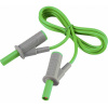 VOLTCRAFT MSB-501 bezpečnostné meracie káble [lamelový zástrčka 4 mm - lamelový zástrčka 4 mm] 1.00 m zelená 1 ks; VC-8063510