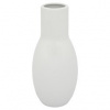 Váza keramická - zúžené hrdlo, biela