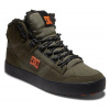 Boty DC Pure High-Top WC WNT 2 5/2 6 Dusty Olive/Orange