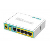 MikroTik RouterBOARD hEX PoE Lite, 650MHz CPU, 64MB RAM, 5x LAN, USB, PoE, 1x USB, vrátane. Licencia L4 RB750UPr2