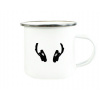 Plechový hrnček Sluchátka