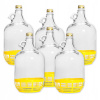 Žralok fľaše 0,5 l fliaš pre tinktúry likér vína (6X PLYNOVÁ 5l BALÓNOVÁ FĽAŠA VÍNA LADY + VRCH)