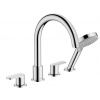 Hansgrohe Vernis Blend Vaňová 4-otvorová batéria na okraj vane, Chróm 71456000 HG 71456000