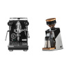 Profitec PRO 400, black + Eureka Mignon Single Dose PRO, Chrome & Oak