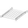 Legrand EvoLine 4-bodová police výsuvná 1U 530mm, uchycení variabilní 450-810mm, nosnost 30kg, černá, perforovaná