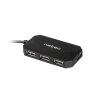 Natec Locust rozbočovač 4x USB 2.0 HUB, černý NHU-0647
