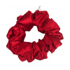 Gumička Scrunchie saténová luxusná Classic červená