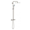 Grohe EUPHORIA SYSTEM 310 sprchový set s termostatickou baterií, horní sprcha, ruční sprcha se 3 proudy, tyč, hadice, supersteel