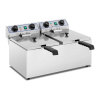 Elektrická dvojitá fritéza - 2 x 13 l - 6400 W - časovač - Royal Catering RCTF 13DH | 2X13 TIMERFRITEUSE / FR