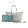 KINDERKRAFT SELECT Taška prebaľovacia Treasurebag Light Grey Nature Vibes, Premium 30x53x6 sivá