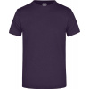 James & Nicholson | JN 02, Tričko z ťažkej bavlny, fialová aubergine, XL