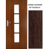 ImperioDoor interiérové rámové dvere LAGO.1-izbové, Sklo, 3DTopDecor Wenge Japonské PED-LAGO1-3DWengeJaponske