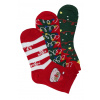 Merry Christmas ponožky v dárkovom balení - 3 páry 39-42 viacfarebná