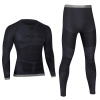 Spokey DRY HI OPTIMA SET – pánske termoaktívne prádlo z vlákien Skinlife, čierne Veľkosť: XL/XXL