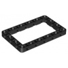 39790 Black Technic, Liftarm, Modified Frame Thick 11 x 15 Open Center (Černé zvedací rameno Technic, modifikovaný rám tloušťky 11 x 15 s otevřeným středem)
