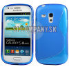 Silikónový obal Samsung Galaxy S III Mini – TPU – modrá