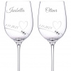 Dekorant Svadobné poháre na červené víno Romance s kamienkami Swarovski 330ml 2KS