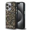 Karl Lagerfeld IML Leopard MagSafe zadný kryt pre iPhone 15 Pro Brown