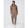 Pánska súprava mikina s kapucňou a tepláky - šedá čierna | hnedá XL Ombre 5902228296331
