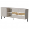 Cama Meble Dizajnová komoda INSERTO 3D1W, kašmír/dub wotan