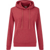 Fruit of the Loom Mikina Classic Lady-Fit Hooded Sweat s kapucí, dámská COT162038u4700-vintage hea XS Melír vintage červená
