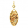 Silvego Zlatý prívesok Panny Márie s Ježiškom pozlátený ružovým a bielym zlatom FAB060PGY