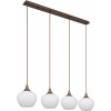 Globo Lighting Maxy závesné svietidlo 4x40 W biela-kávová 15548-4HC