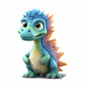 CUKROVÁ TLAČ Opłatek na Tort Cukrová hmota Sladký dinosaurus #8 + MENO