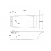 Cersanit Virgo akrylátová vaňa 150x75cm + nožičky, biela, S301-048