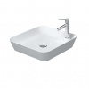 Duravit CAPE COD 46x46 keramické umývadlo na dosku bez prepadu, Biela 2340460000 2340460000