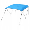 Daszek Bimini 243x137x185-198CM 4 Łuki Składana Pokrowiec Na Łódź Niebieski