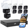 Sada kamier DVS WiFi 5Mpx, 6 pevných + 2 otočné, IP66